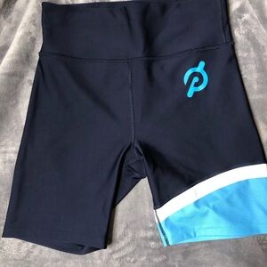 High-rise Color Block Peloton Women's Bike  Shorts